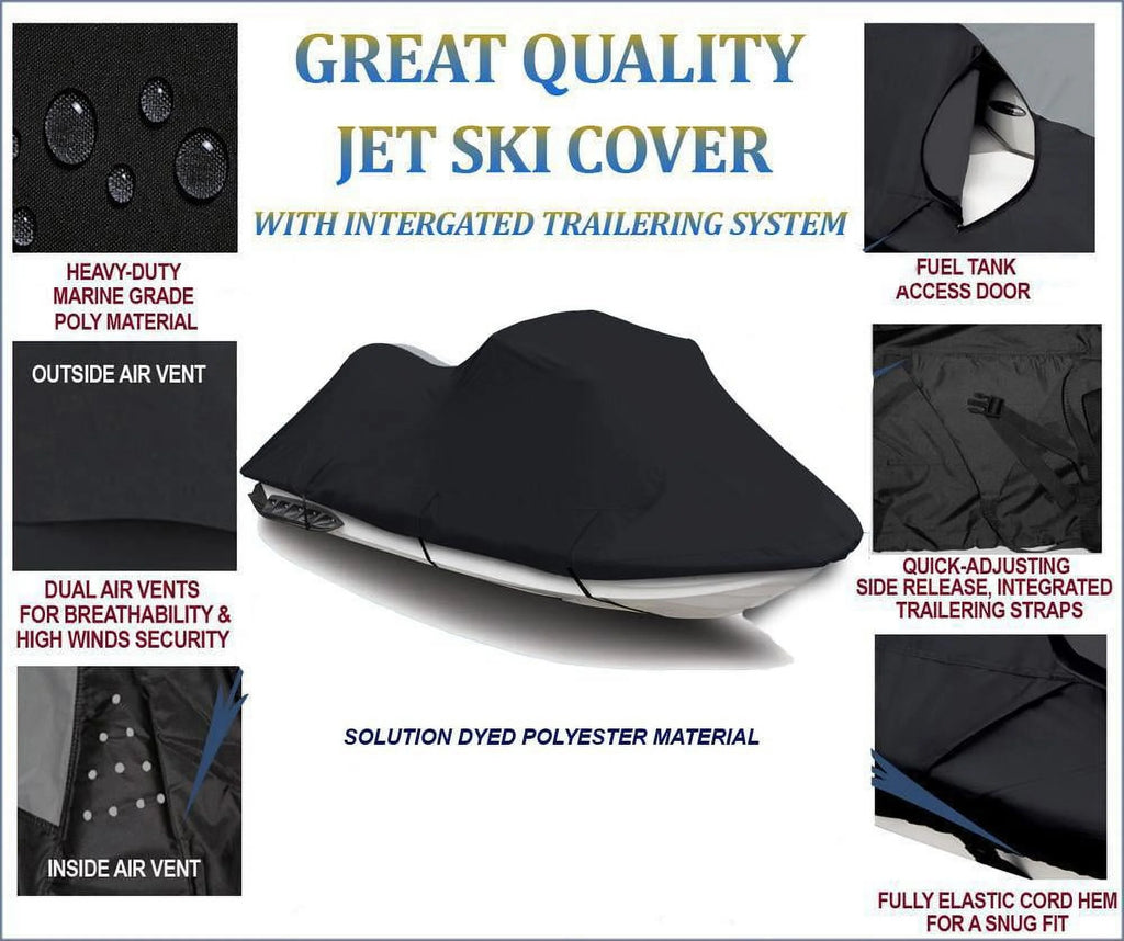 Black 600 Denier JetSki Cover U50433