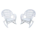 White Wicker Rocker Chair C48035