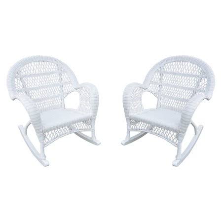 White Wicker Rocker Chair C48035