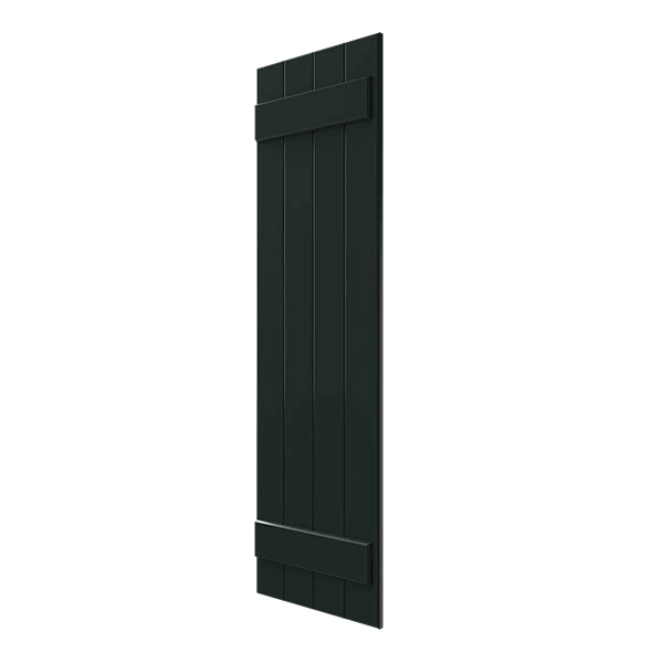 Black Composite Board-n-Batten Shutters (Per Pair) Q84870