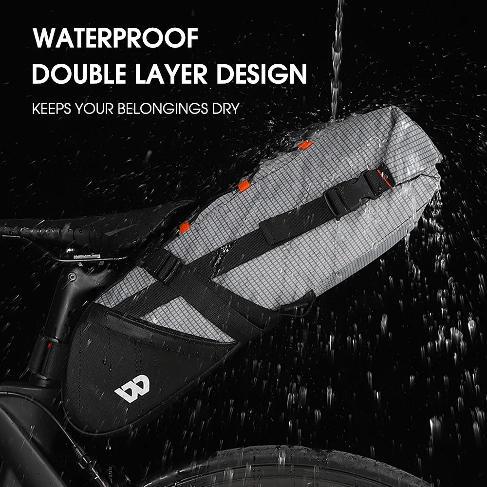 Waterproof Bike Saddle Bag 10L Tail Bag Pannier S12780