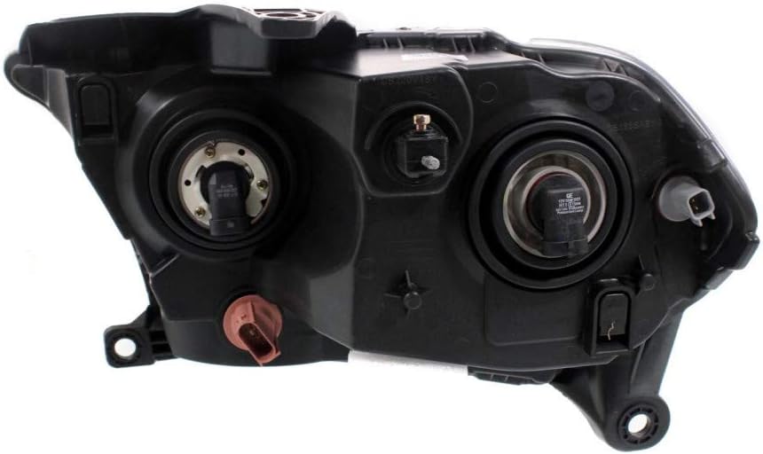 Pair Headlights Halogen Black Trim K856
