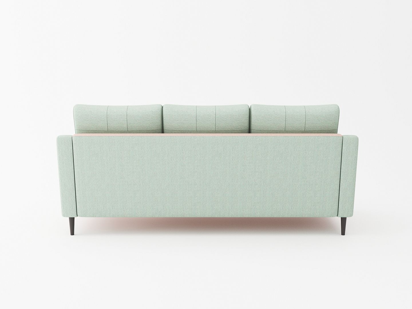 Tufted Futon Sofa with Metal Legs V95586