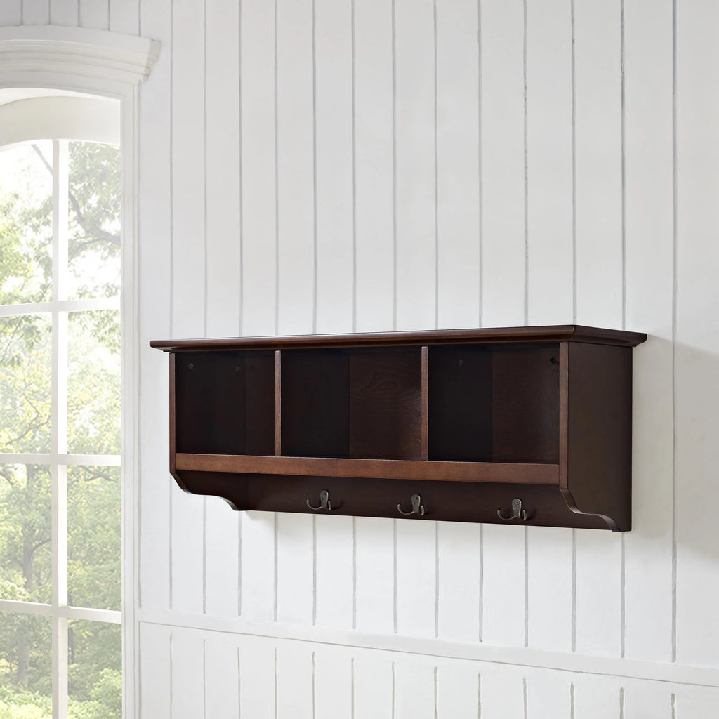 Mahogany Wall Mounted Coat Rack R7514
