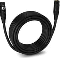 25 Feet XLR Microphone Cable, Male to Female 3 Pin, Pink, Pack of 2 T12615