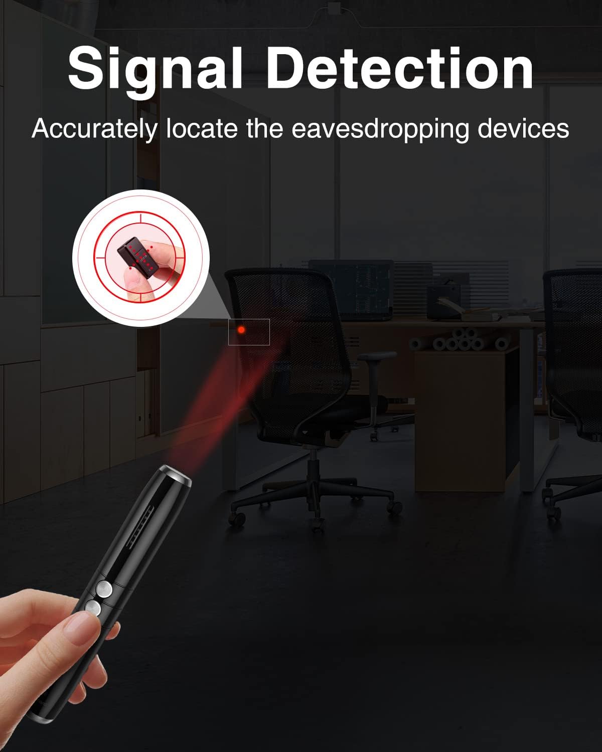 Hidden Camera Detector with 3 Modes, 5 Levels Sensitivity R50111