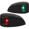 Black Housing Clear Lens Marine Navigation Light Pair T1471