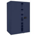 Navy Blue Storage Cabinet with Keyless Electronic Lock Handle I8957