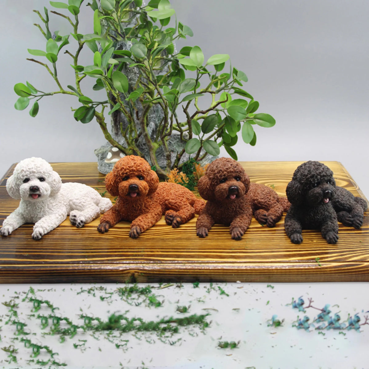 Brown Teddy Dog Dashboard Decoration Doll R9476