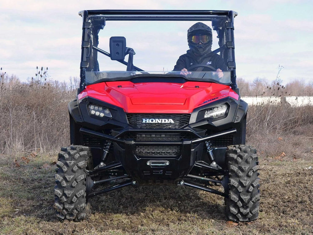 Clear Full Windshield for Honda Pioneer 1000 / 1000-5, 1/4" Thick Polycarbonate Y9884