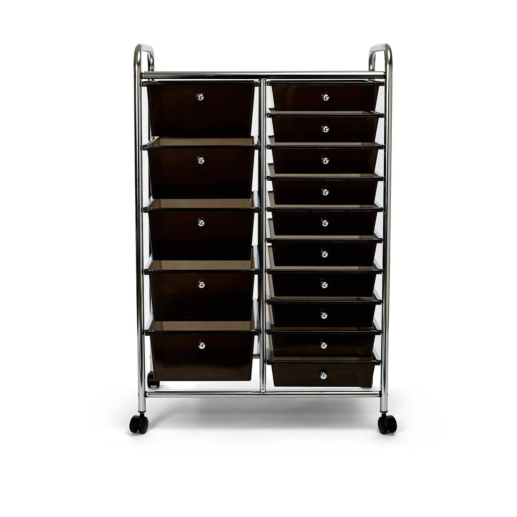 15-Drawer Black Organizer Cart M682594