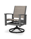 Textured Black Swivel Rocking Chair F66717