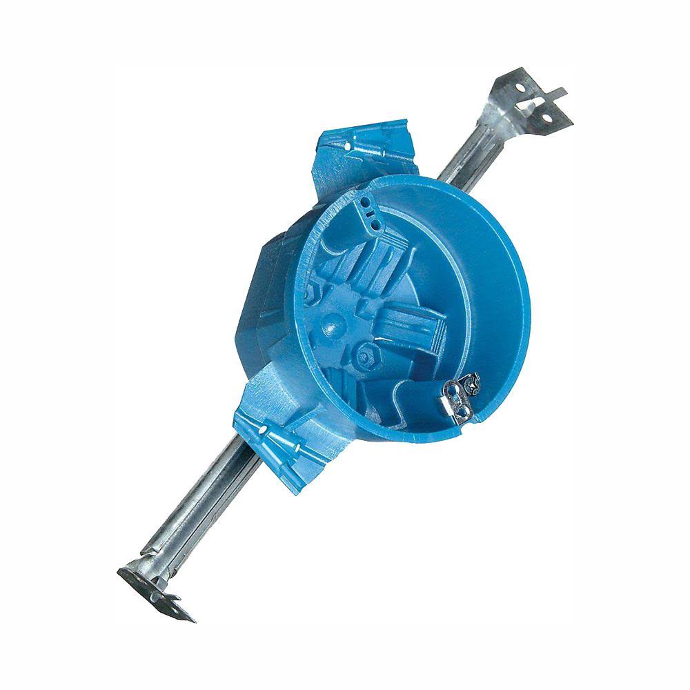 4 in. Hard Shell Ceiling Electrical Box with Adjustable Hanger Bar and Ground Lug (Case of 20) Q44634