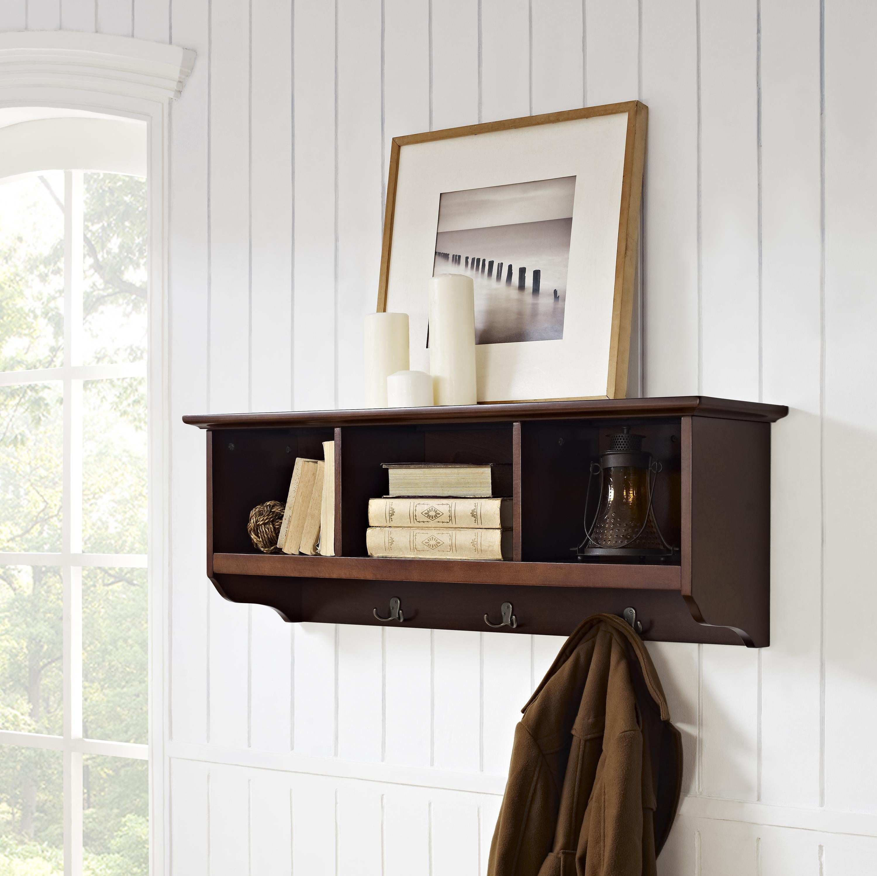 Mahogany Wall Mounted Coat Rack R7514