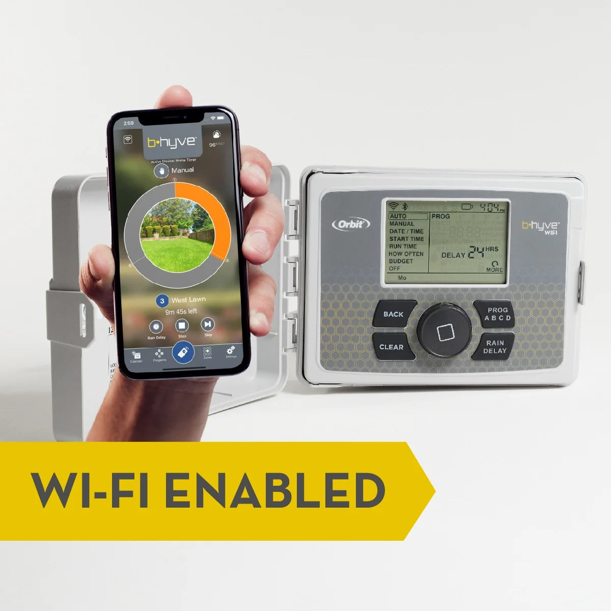 12-Station Smart Sprinkler Controller with Wi-Fi L57314