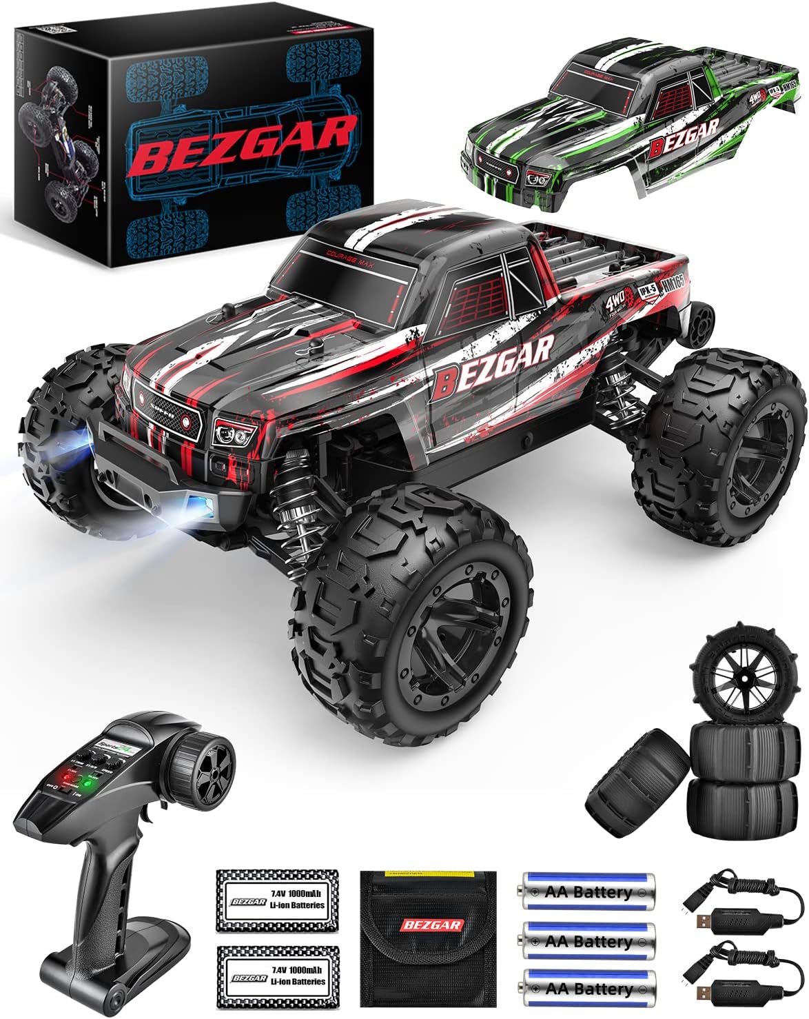 7 Hobby Grade 1:16 Scale Remote Control Truck Q466