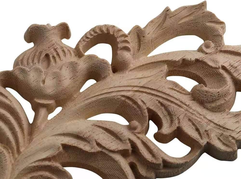80x20cm European Style Wood Carving Applique Pack of 2 I7854