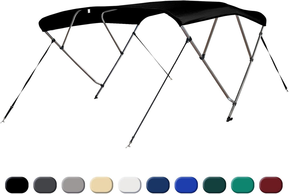 4 Bow Bimini Top Cover with Aluminum Frame D6975