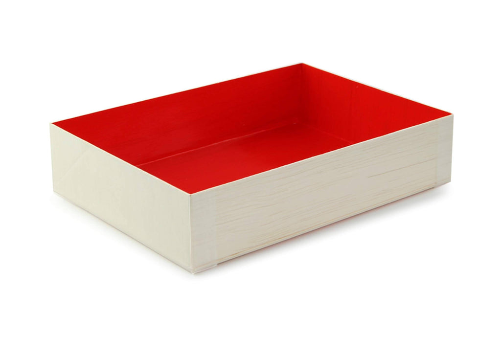 Wooden Folding Box with Red Shiny Interior, 24 oz. Pack of 100 J694321