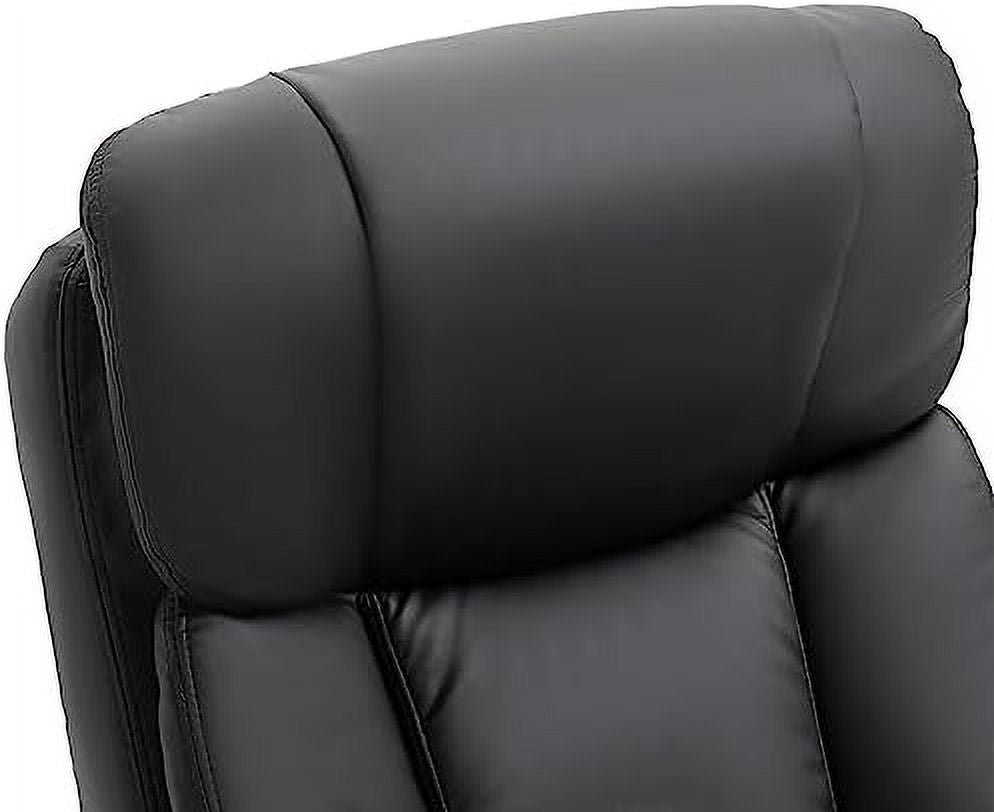 Brown PU Leather Massage Recliner Chair with Ottoman Z655936