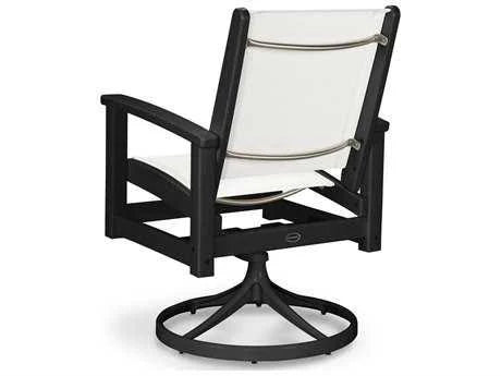 Textured Black Swivel Rocking Chair F66717