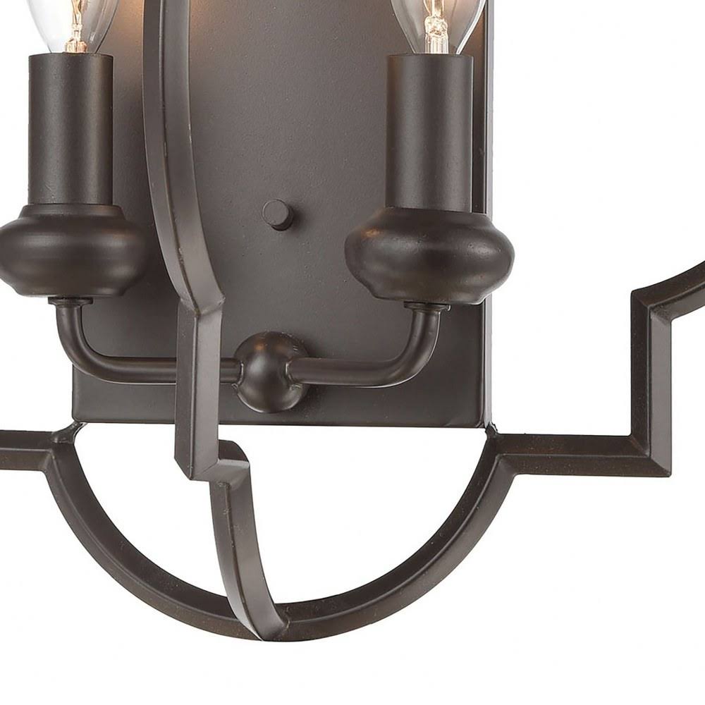 Aged Silver 2-Light Sconce L71962