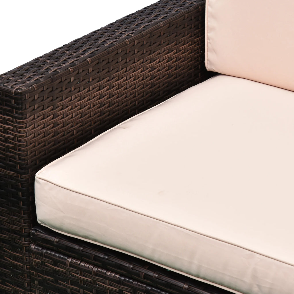 Beige 4-Piece Rattan Furniture Set O361541
