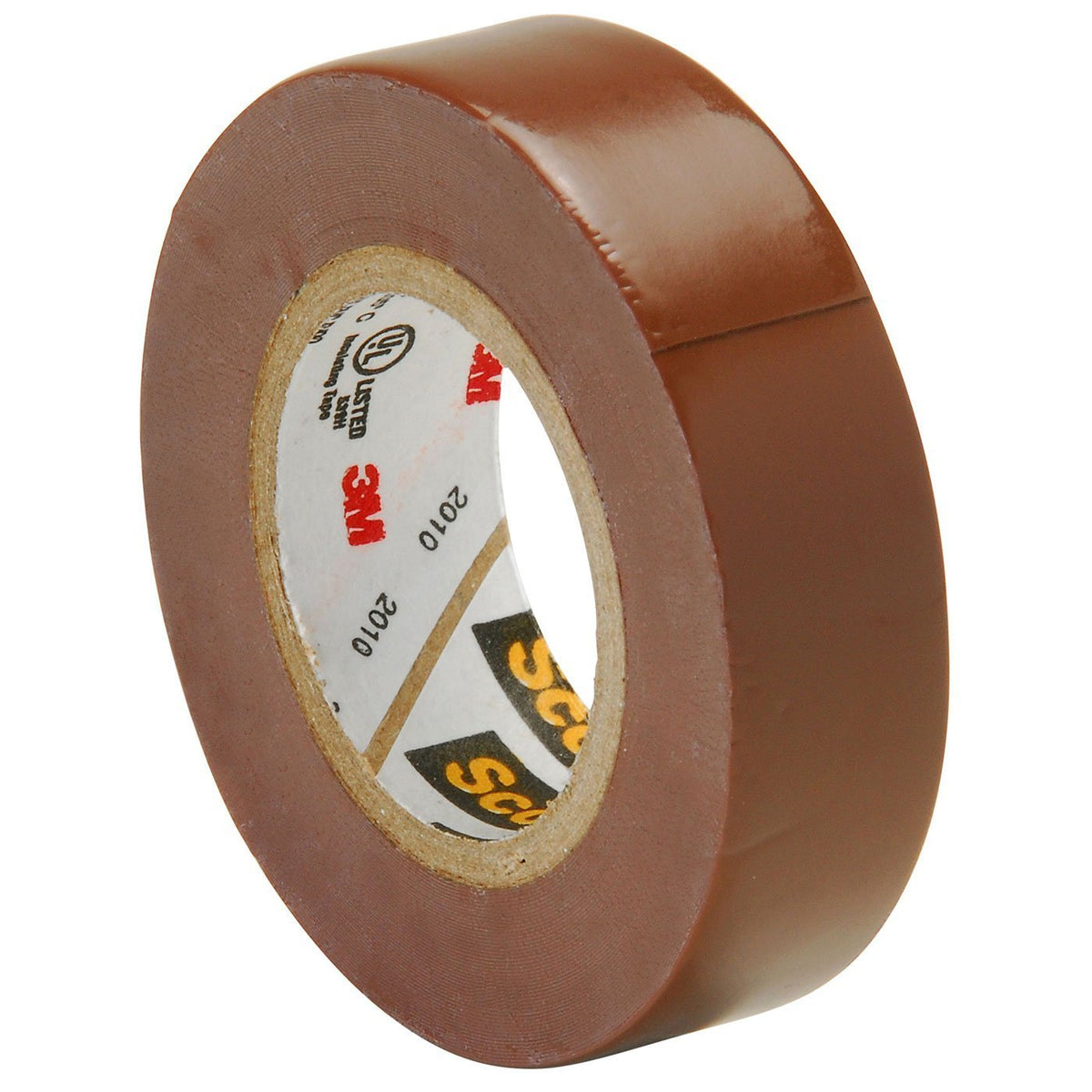 Brown Vinyl Electrical Tape 1/2 x 20' - 10 Pack H94110
