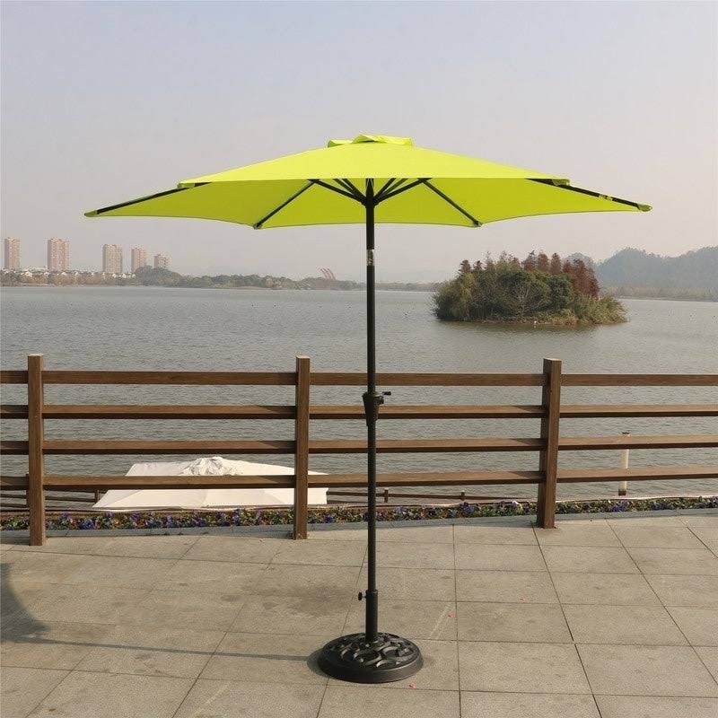 9 Feet Pole Umbrella with Carry Bag and Base - Crème Z173