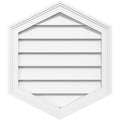 Vertical Peaked Surface Mount PVC Gable Vent W8427