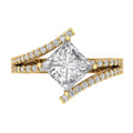 14k Yellow Gold Solitaire Ring with Accents J772745