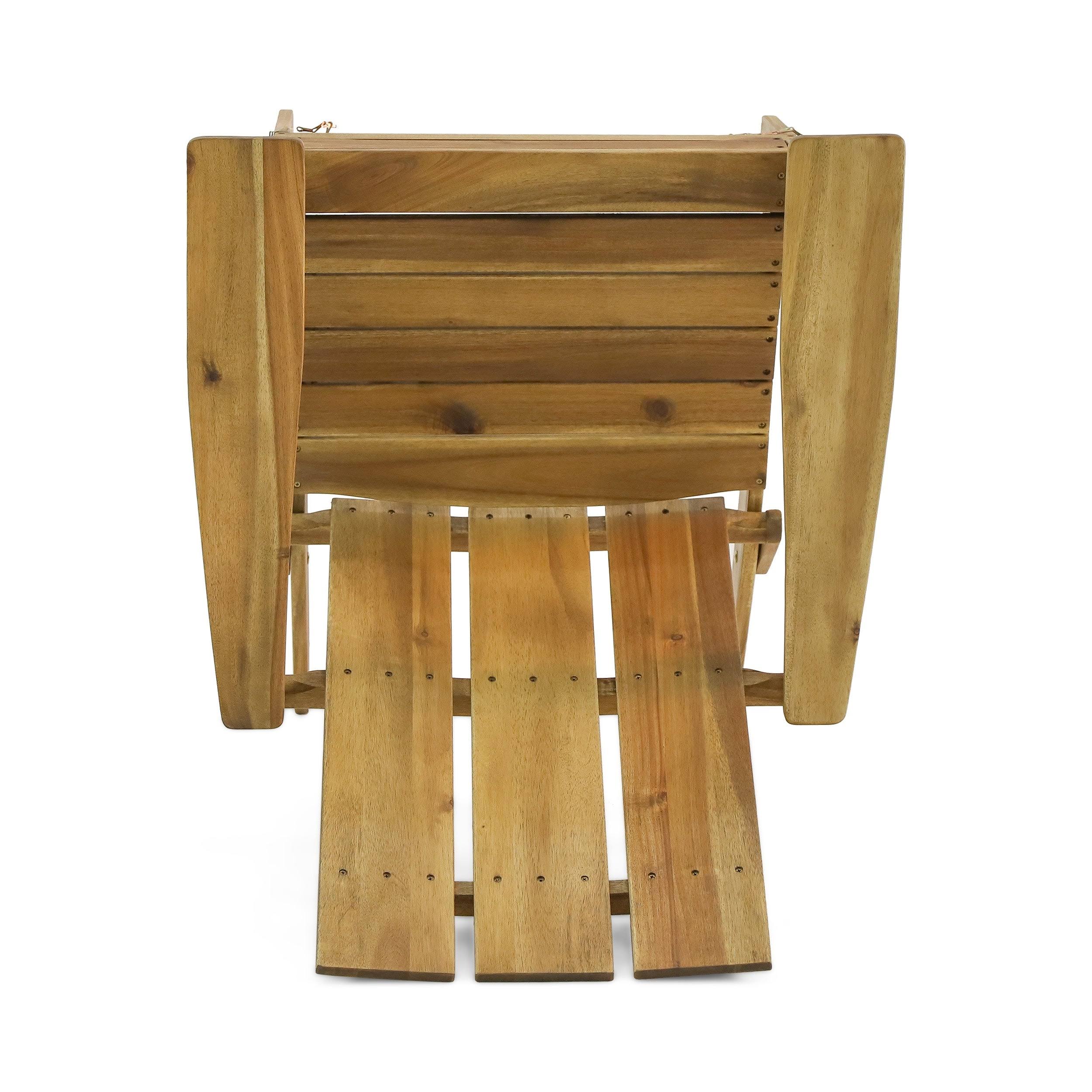 Acacia Wood Foldable Adirondack Chair X3007