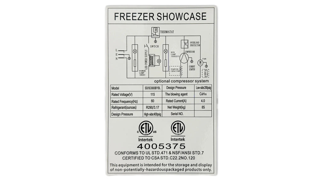 Commercial Ice Cream Gelato Freezer 14 Cu.Ft. P8501