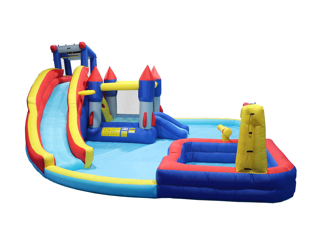 10 in1 Inflatable Water Park with Splash Pool R639038