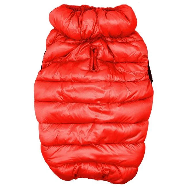 Red Quilted Ultra-Plush Thermal Dog Jacket N48126