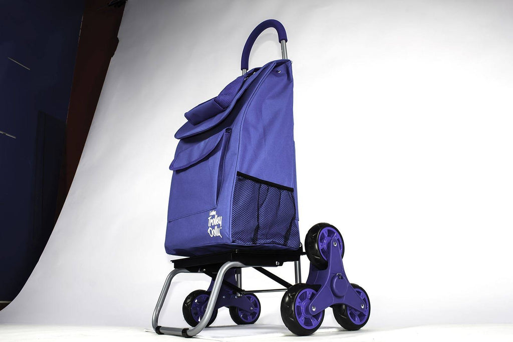 Blue Foldable Grocery Cart N7927