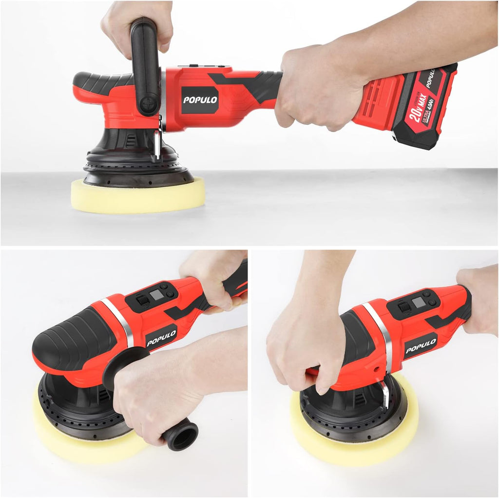 6-inch Cordless Random Orbital Polisher with 4.0Ah Battery E777313