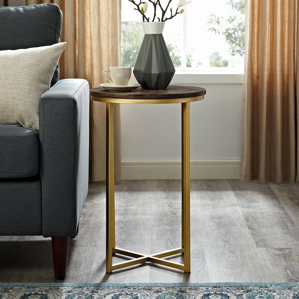 Mid Century Modern X-Base Side Table L20271