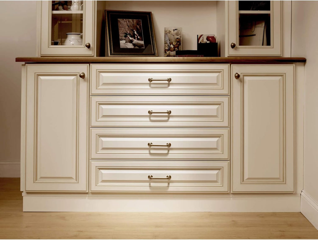 9 Inch Rounded Cabinet Pull, Light Bronze Finish A4372