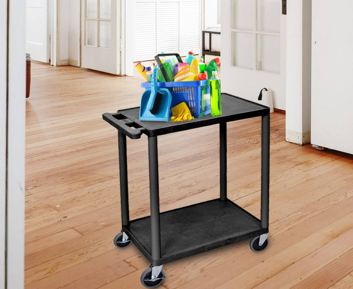 2 Shelf Utility Cart Black A97971