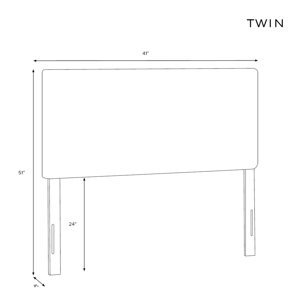 Twin Tufted Velvet Headboard A3282
