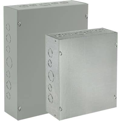 Pull Box, Screw Cover, 24.00X18.00X4.00, Steel/Gray S866