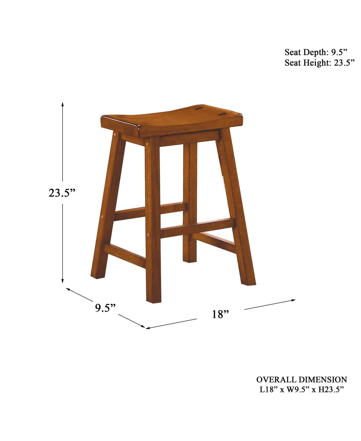 Oak Stool Set of 2 C238