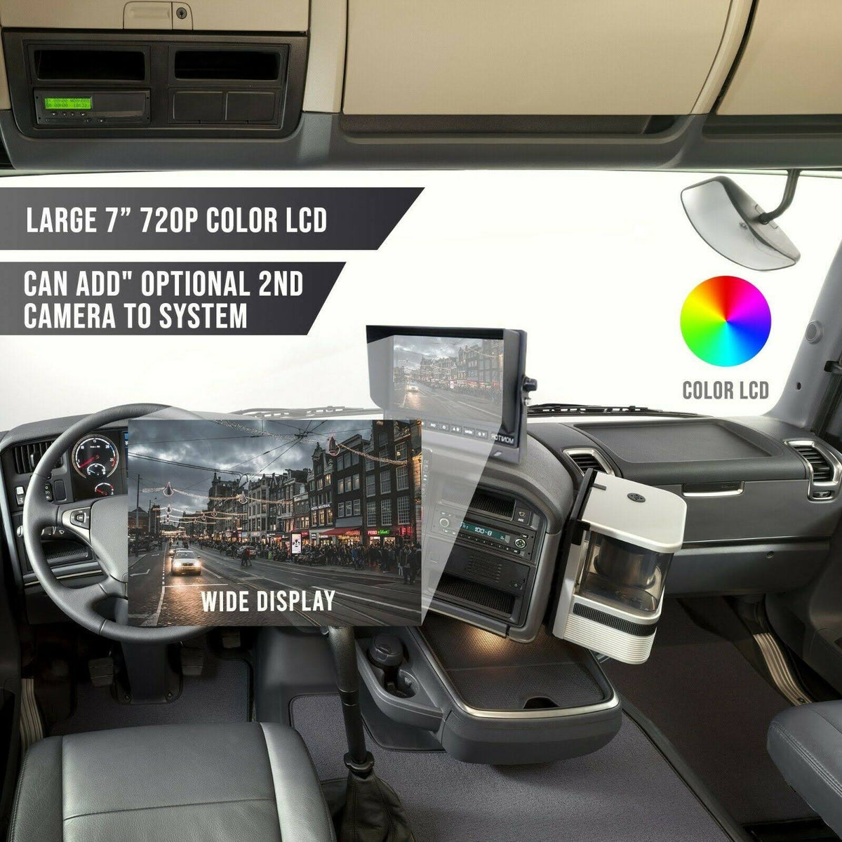 Heavy Duty Backup Camera with 7 in. LCD J5206