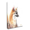 22x22 x 17x22 Grey Fox Print on Canvas Y8132