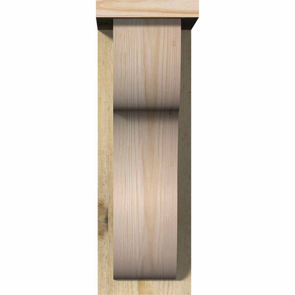 Carmel Rough Sawn Corbel with Backplate, Douglas Fir P1240