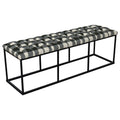 Black Padded Bench O4234