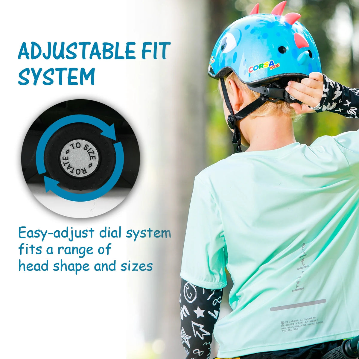 Blue Small Adjustable Kids Bike Helmet F79862