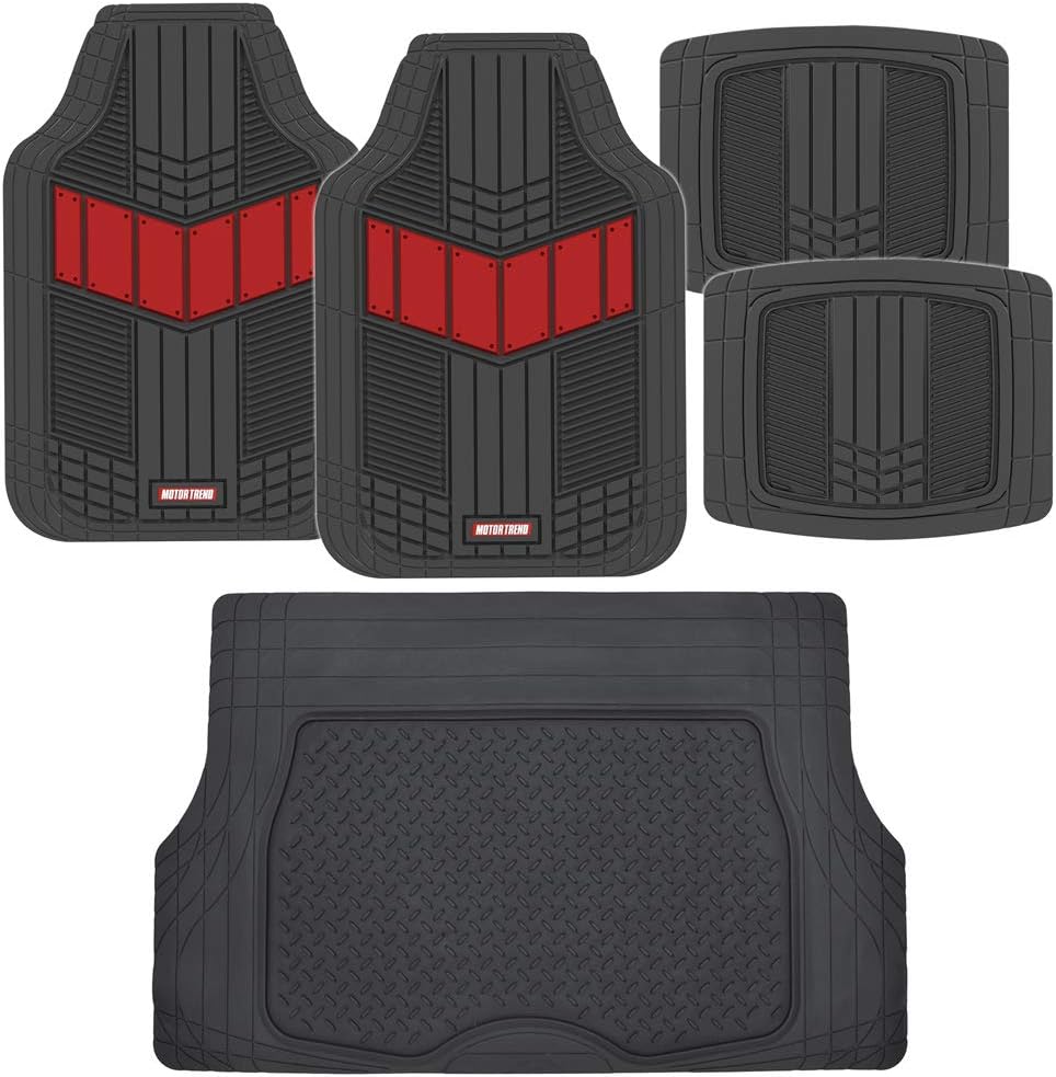 Blue Heavy Duty Rubber Auto Floor Mats with Cargo Trunk Liner L85473