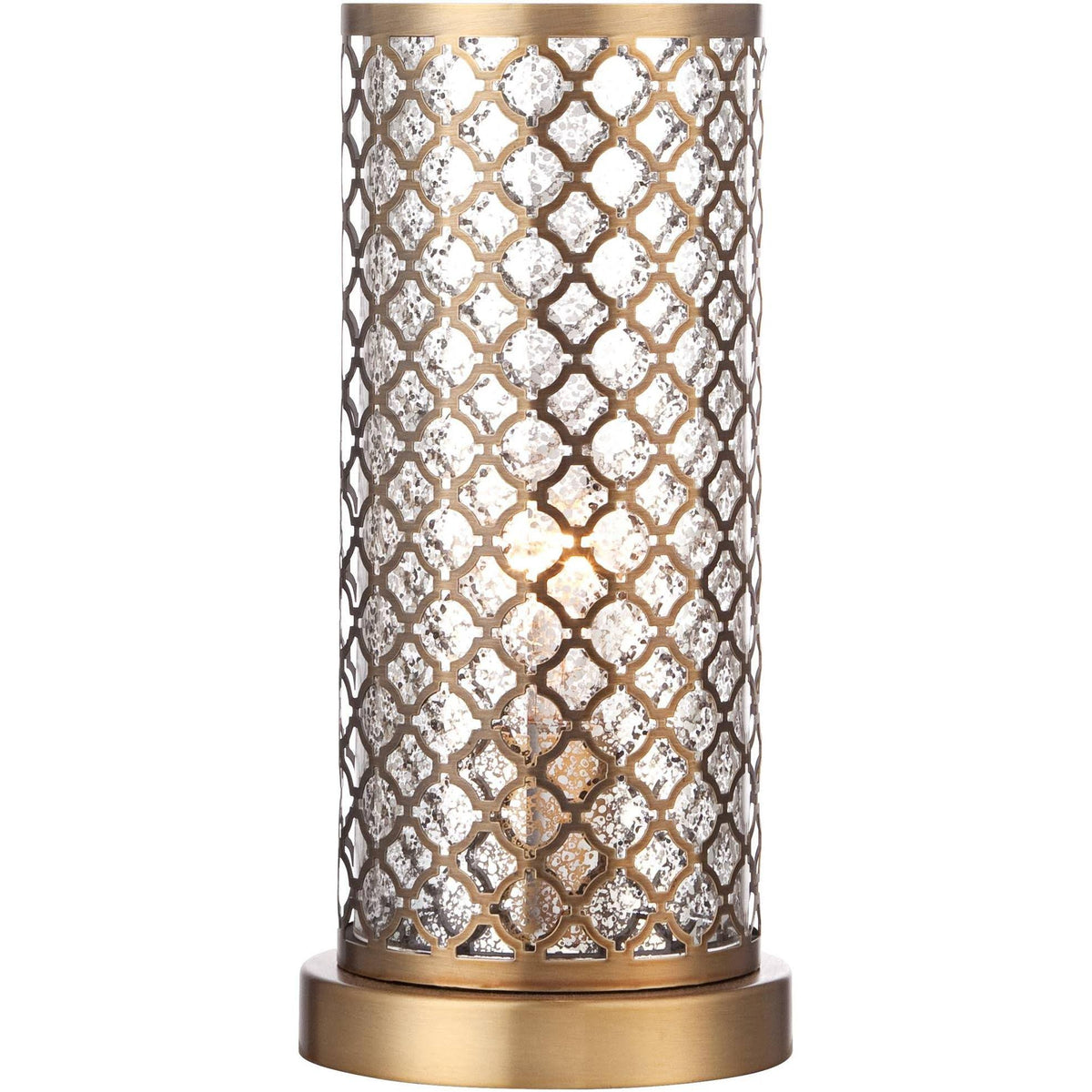 Brass and Mercury Glass Accent Light Q528